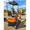 Image 3 : (Lots 58 & 59 are a Group Lot) 2023 FF Industrial FF-12 Mini Excavator, Orange, open cab, 13.5hp Bri