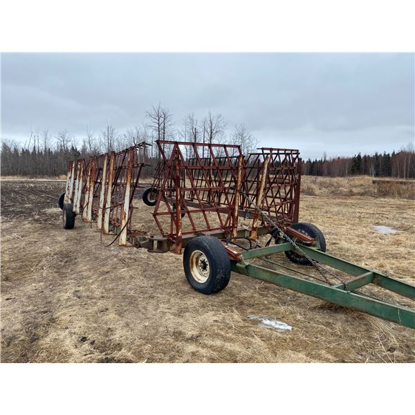 (Selling off-site Atmore, (780) 212-0073) Farm King 60ft, 5ft square D harrows
