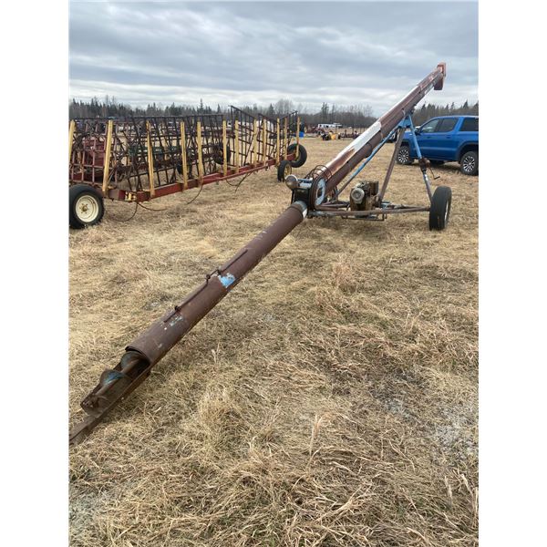 35 ft Auger with motor, as is