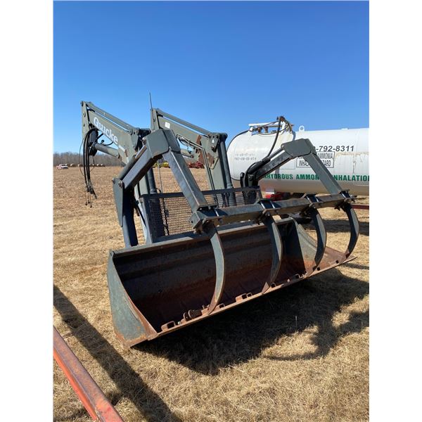 Quicke Q970 front end loader c/w grapple & 8 ft bucket