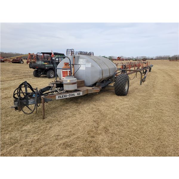 (Lots 73 to 75 are a Group Lot) Flexicoil 62 Hyd. Sprayer 562B000-1022565 Approx. 80 Ft C/W 3600L Po