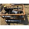 Image 3 : New/in crate skid steer AGT post hole auger. c/w approx. 14" auger bit. Round shaft