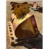 Image 3 : (Lots 190 and 191 are group lots )Fits Cat 416 Cat backhoe. Finning clean up bucket. Approx 42" .
