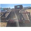 Image 39 : 1999 International 4700 DT 466E. Diesel 6 spd standard.  16 foot deck. 76" beavertails complete with