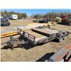 Image 1 : 2009 Ball hitch tandem axle tilt trailer, solid, 2 5/16 ball, 48" solid deck c/w 182" tilting deck, 