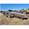Image 2 : 2009 Ball hitch tandem axle tilt trailer, solid, 2 5/16 ball, 48" solid deck c/w 182" tilting deck, 