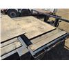 Image 6 : 2009 Ball hitch tandem axle tilt trailer, solid, 2 5/16 ball, 48" solid deck c/w 182" tilting deck, 