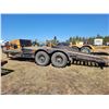 Image 8 : 2009 Ball hitch tandem axle tilt trailer, solid, 2 5/16 ball, 48" solid deck c/w 182" tilting deck, 