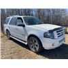 Image 1 : 2009 White Ford Expedition, V8 auto c/w leather interior, sun roof, decent all terrain 20" rubber & 