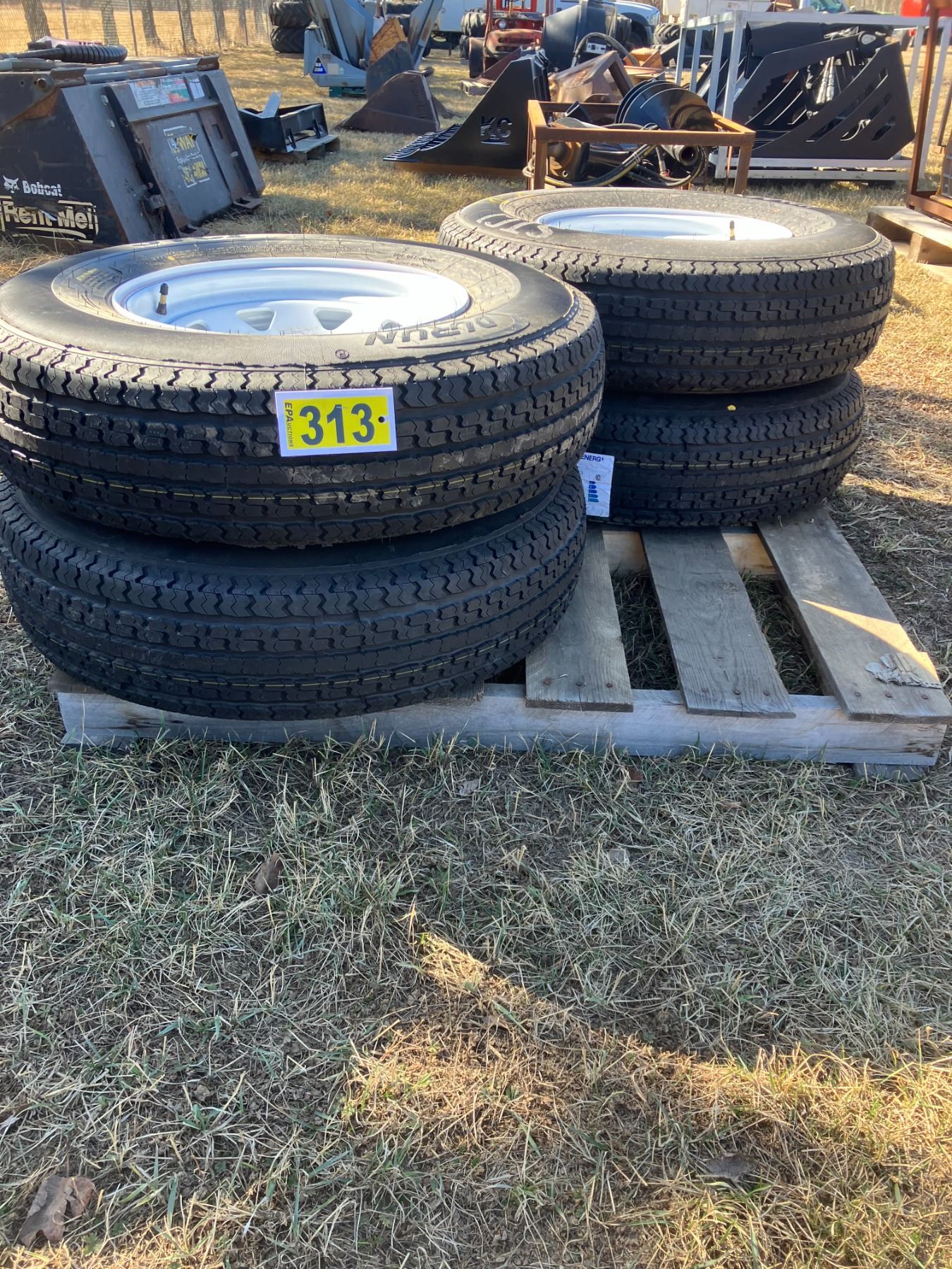 (So much each x 4). New STCI Durun trailer tires, ST 235/85R16 on 8 ...