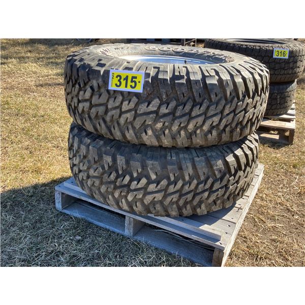 (So much each x 2) Goodyear Wrangler tires . LT285/75R16 on rims