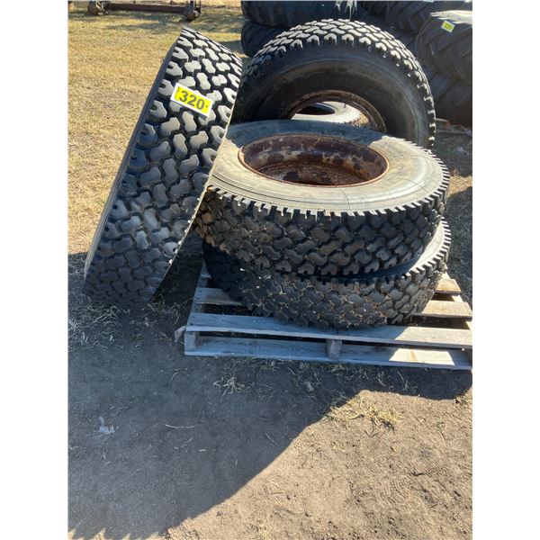 (So much each x 4)  Aeolus tires. 11R22.5 145/143g. All steel radial . Rim 8.25