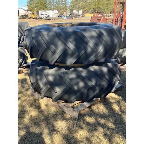 (So much each x 2) Two tires. 18.4-30/15-30 nylon special.