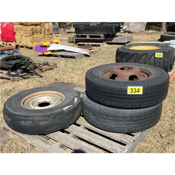 (Selling all together) 3- various 16 and 17" tires and rims