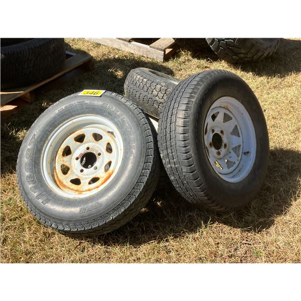 (Selling all together) 5- tires. 15 and 16".