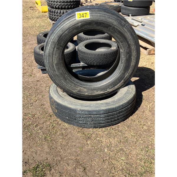 (So much each x 2). Bridgestone tires. 245/75R22.5