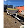 Image 5 : 14 ft Maximum fiberglass Boat #003 c/w trailer, 50 HP evinrude, running order, (no visible number fo
