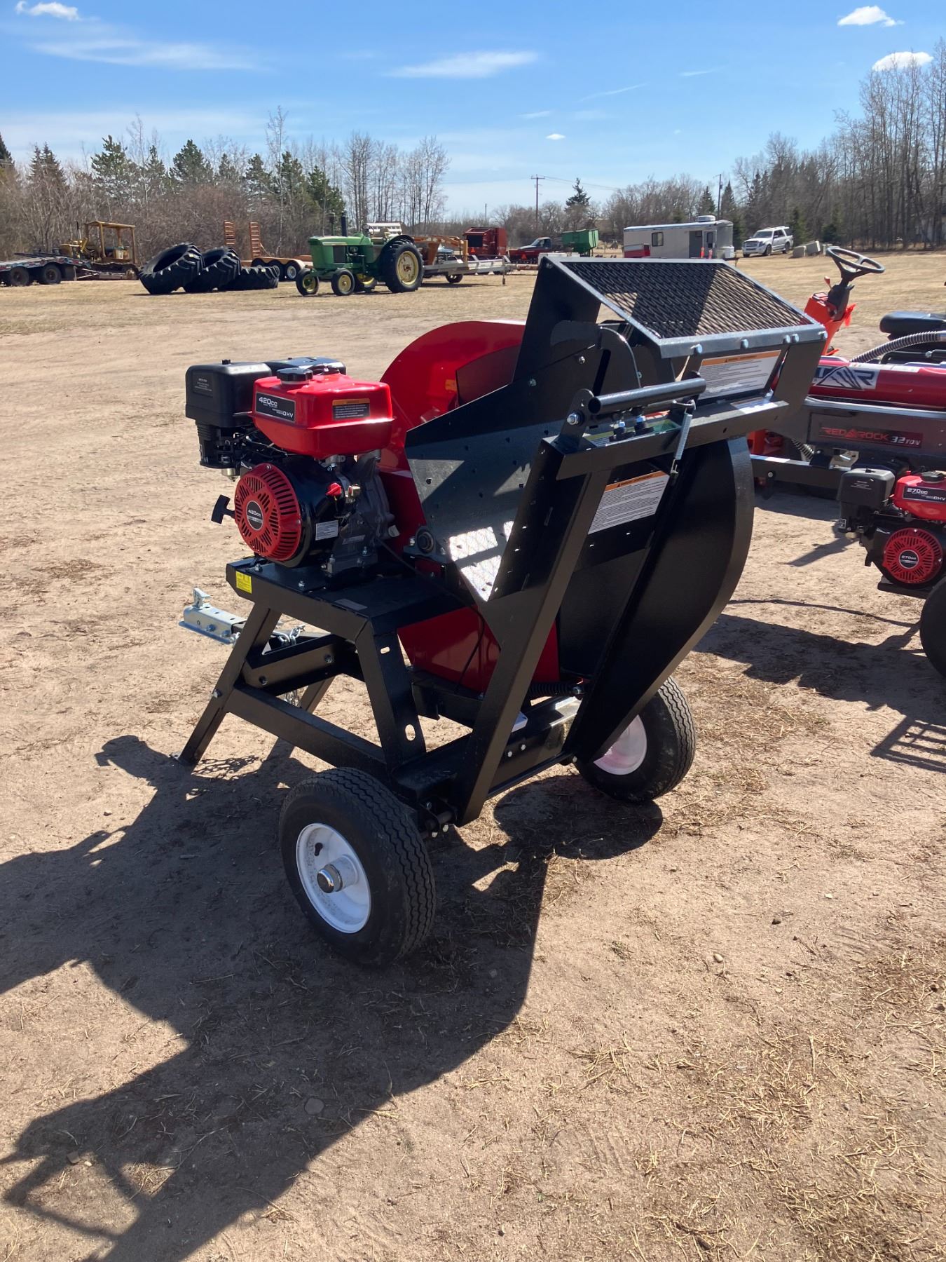 Red Rock 420cc, Log cutter c/w trailer (running, as new)