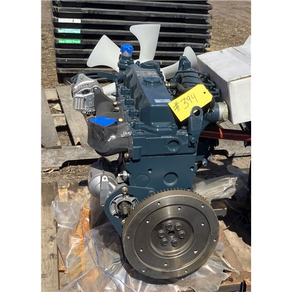 (Lots 393A & 394 are a Group Lot) New Kubota V1903, approx. 41 HP motor c/w ignition fuel filter, et