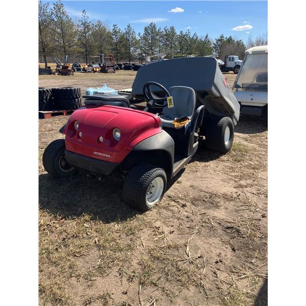 Workman gas side by side c/w dump (runs very rough, tires are poor)