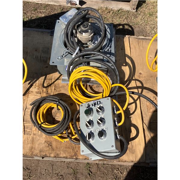 8" vented fan. 110 volt and controls.