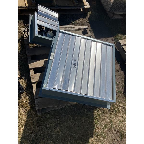 25" vented fan. 110 volt.