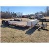 Image 1 : Shop built pindle hitch 74" deck trailer, 6300 kg's c/w 146" tilting deck, 2- approx. 10,000 lb axle