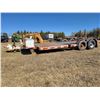 Image 3 : Shop built pindle hitch 74" deck trailer, 6300 kg's c/w 146" tilting deck, 2- approx. 10,000 lb axle