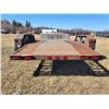 Image 6 : Shop built pindle hitch 74" deck trailer, 6300 kg's c/w 146" tilting deck, 2- approx. 10,000 lb axle