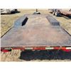 Image 5 : Homemade ball hitch trailer, approx. 80" x 16 ft tandem axle trailer c/w steel deck, approx. 2500 lb