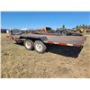Image 6 : Homemade ball hitch trailer, approx. 80" x 16 ft tandem axle trailer c/w steel deck, approx. 2500 lb