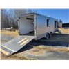 Image 4 : 2009 Continental 20 ft enclosed tandem axle office trailer c/w fold down ramp, side door, A/C, heate