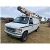 Image 1 : 2000 Ford 3/4 ton Auto Van V10, c/w Versalift man pan, 281,459 km, running order, smokes very bad, h