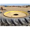 Image 3 : (So much each x 4) 270/95R48's c/w 10-hole JD sprayer rims, Located in N.Side field