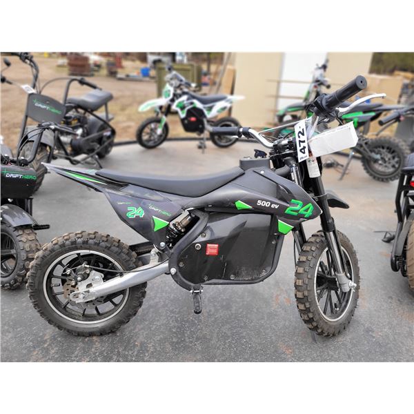 2022 Drift hero Motocross 500EV C/W charger and key works good. Serial #LTLSCGL13NA007306