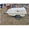 Image 1 : Spare tank covered trailer c/w spare & camping gear (has a flat tire)