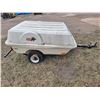Image 3 : Spare tank covered trailer c/w spare & camping gear (has a flat tire)