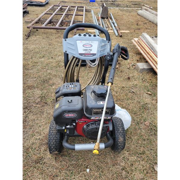 Simpson 3400 PSI washer, running