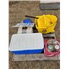 Image 1 : Mop pail, qty of jars & 3- coolers