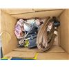 Image 8 : Pallet of misc. hose clamps, screws, microwave, heater, various new hardware etc.