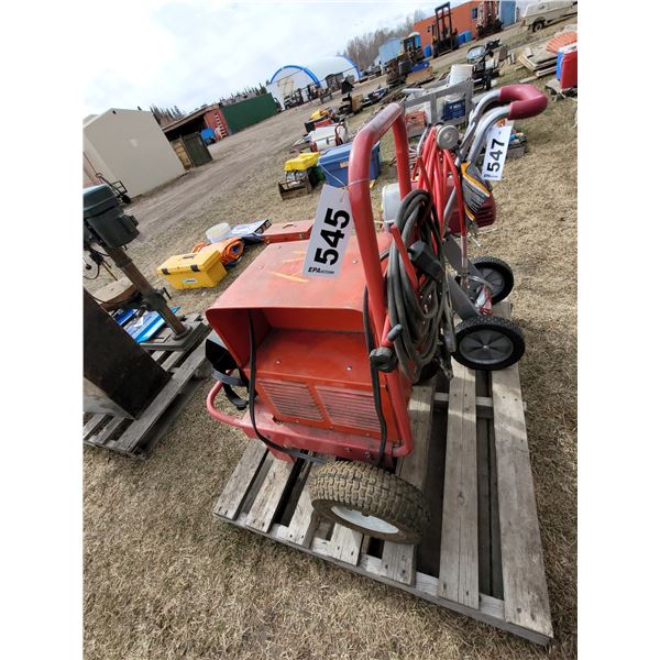 Lincoln 225 welder c/w helmut