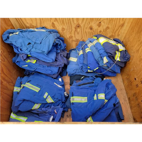 ( Sells all together) Approx 34 coveralls of Various sizes. Box does not go.