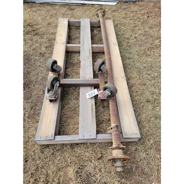 Axle & 4 wheel dolly