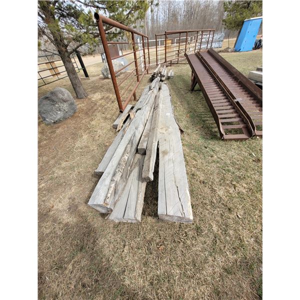 2 pallets of 4X4's & thick poplar slabs