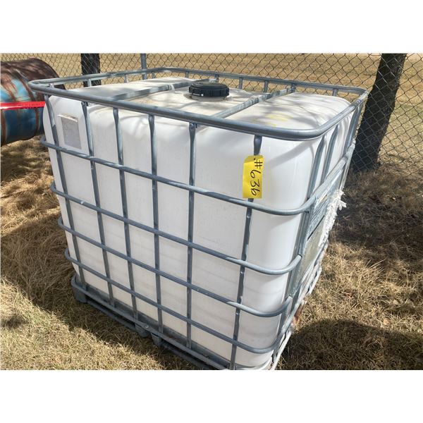 Tote tank & cage, Located in N.Side field