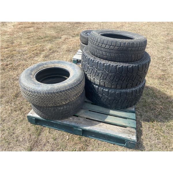 5 various tires, Located in N.Side field