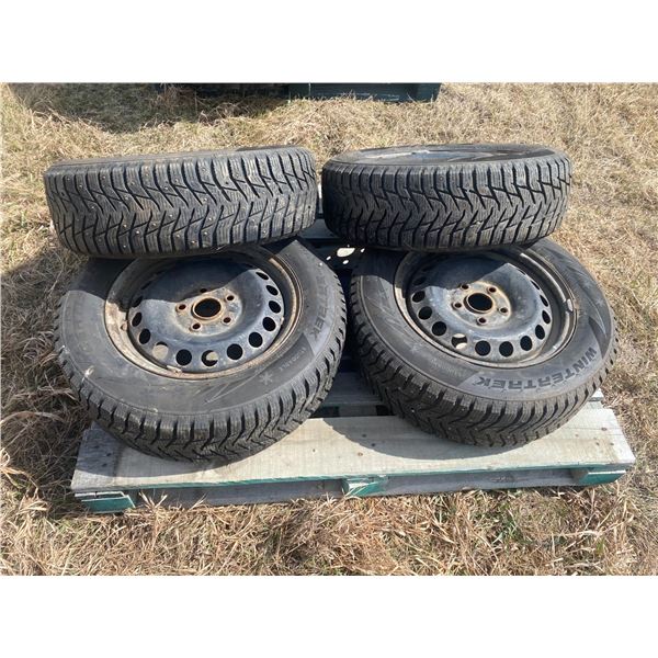 4 tires & rims, Located in N.Side field