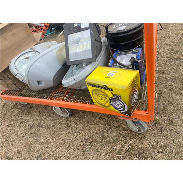Orange 6 wheel cart, Located in N.Side field