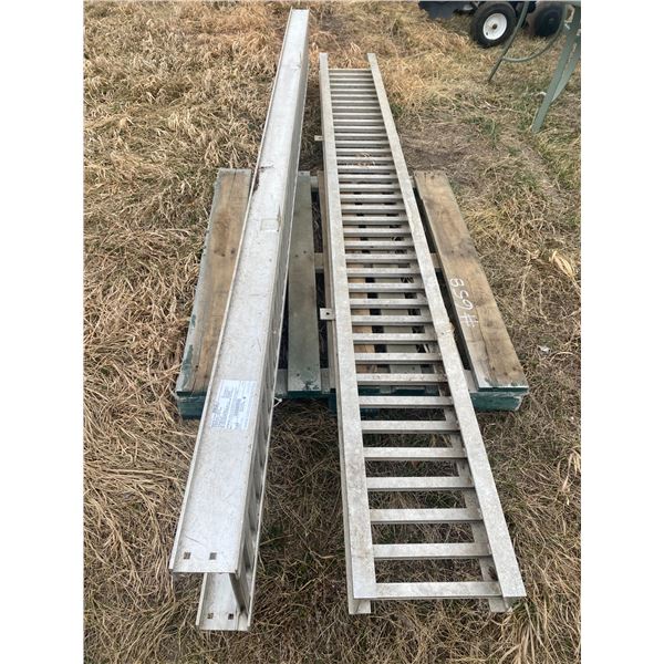 2- alum ramps 12" X 10', Located in N.Side field