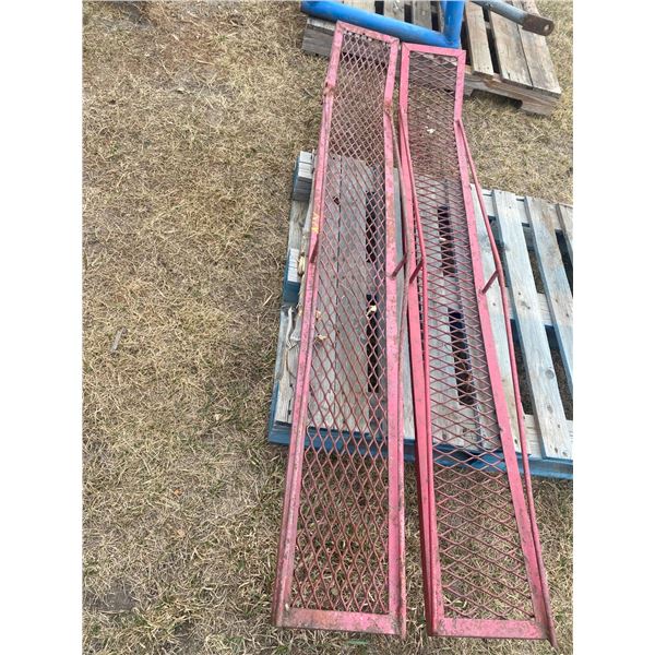 2 red ramps 12" X 8', Located in N.Side field